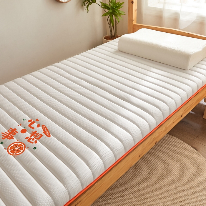 91家纺网 家纺一手货源 找家纺 卡派 2024新款泡泡棉抗压纤维棉-学生床垫 心想事成—白