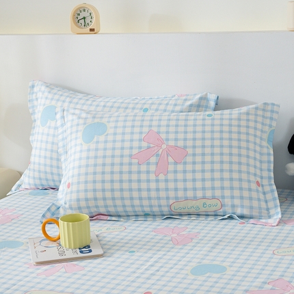 91家纺网 家纺一手货源 找家纺 （总）丽美人家纺 2024新款全棉印花单枕套枕芯