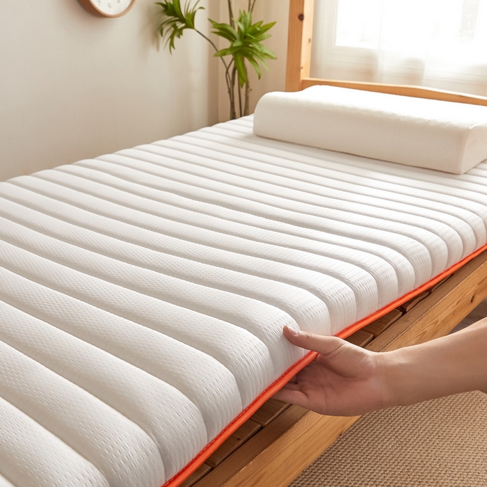 91家纺网 家纺一手货源 找家纺 卡派 2024新款泡泡棉抗压纤维棉-学生床垫 心想事成—白