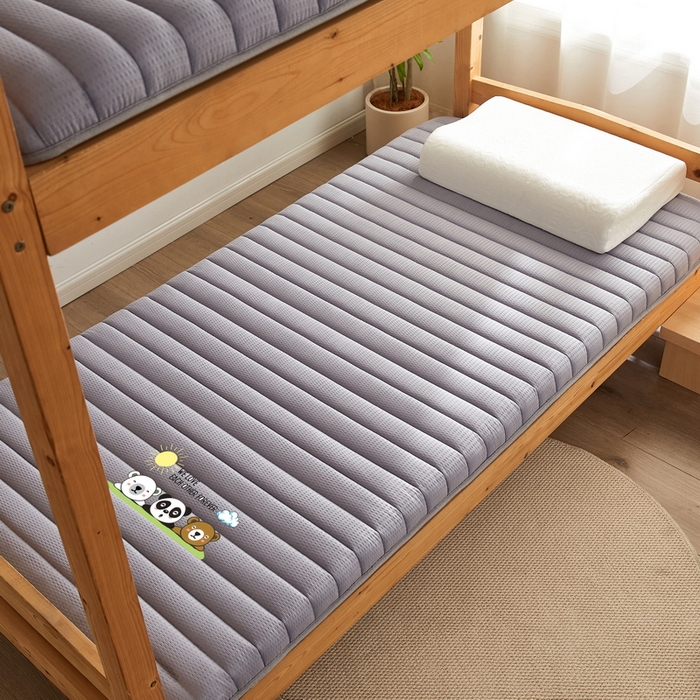 91家纺网 家纺一手货源 找家纺 卡派 2024新款泡泡棉抗压纤维棉-学生床垫 三熊—灰