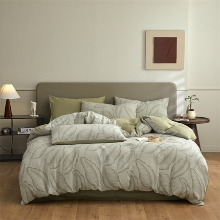 91家纺网 家纺一手货源 找家纺 （总）慕色家纺 2024新款A类全棉色织提花四件套系列