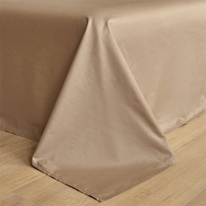 91家纺网 家纺一手货源 找家纺 慕色家纺 2024新款A类全棉色织提花四件套系列 静谧-奶茶咖