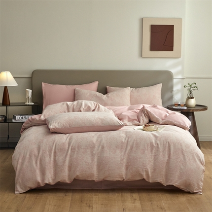 91家纺网 家纺一手货源 找家纺 （总）慕色家纺 2024新款A类全棉色织提花四件套系列