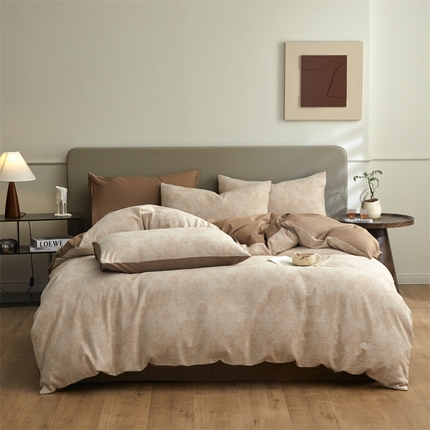 91家纺网 家纺一手货源 找家纺 （总）慕色家纺 2024新款A类全棉色织提花四件套系列