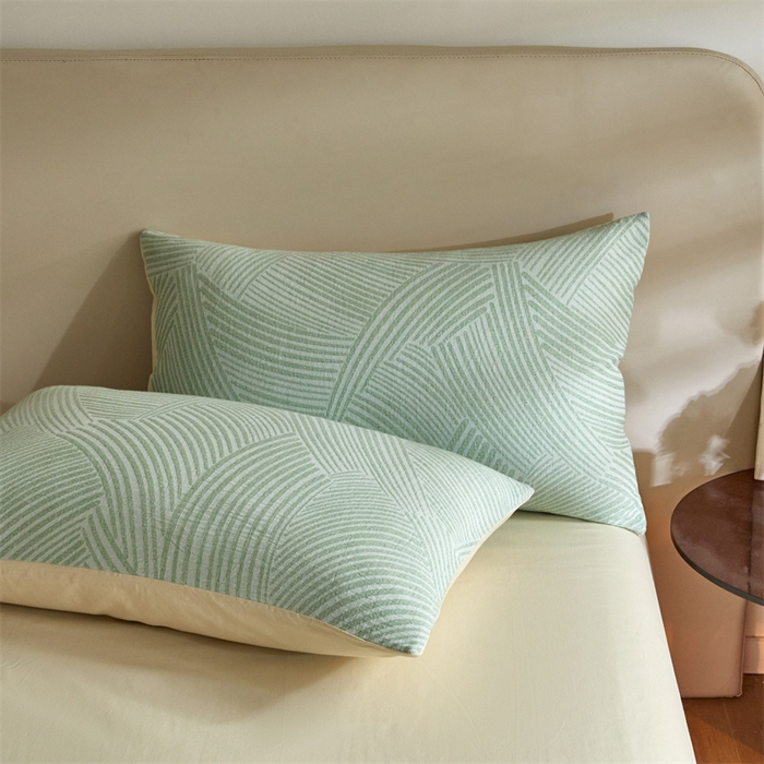 91家纺网 家纺一手货源 找家纺 慕色家纺 2024新款A类全棉色织提花四件套系列 印象风范-古铜灰