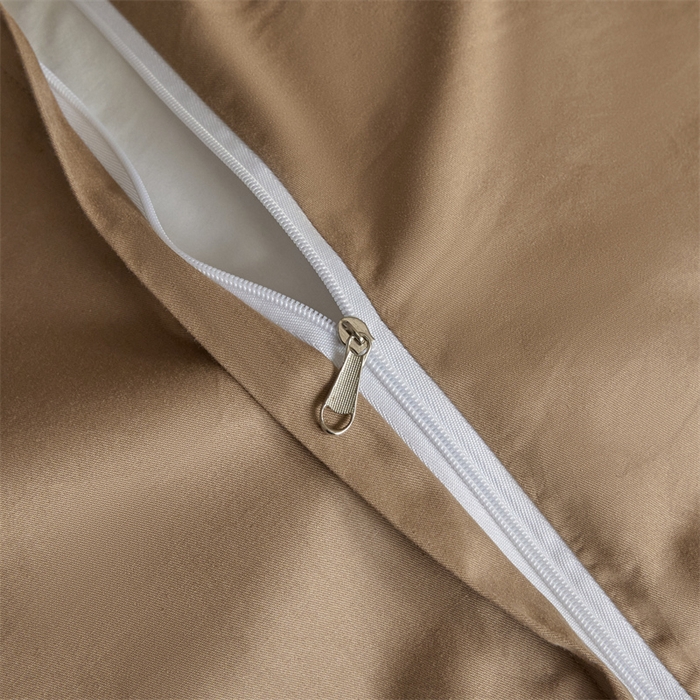 91家纺网 家纺一手货源 找家纺 慕色家纺 2024新款A类全棉色织提花四件套系列 静谧-奶茶咖