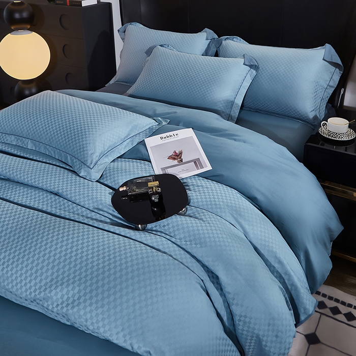 91家纺网 家纺一手货源 找家纺 （总）雲归梦 2024新款全棉提花活性高支密轻奢四件套