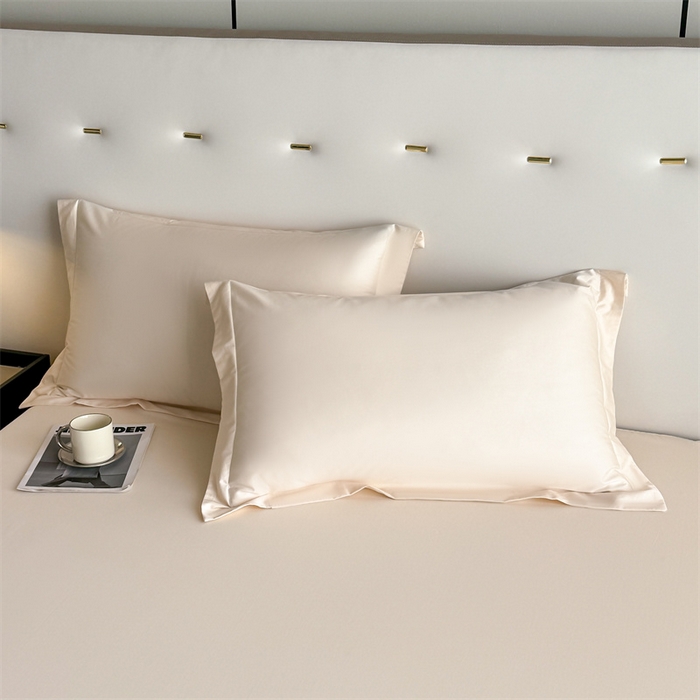 91家纺网 家纺一手货源 找家纺 慕色家纺 2024新款纯色13376全棉床单系列 全棉床单-奶昔白