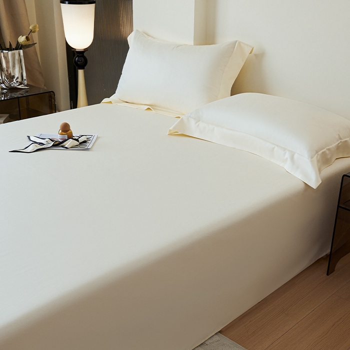 91家纺网 家纺一手货源 找家纺 瑞驰家纺 2024新款全棉长绒棉单品床单春华系列 贵族白