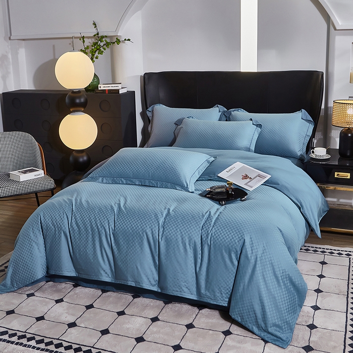 91家纺网 家纺一手货源 找家纺 （总）雲归梦 2024新款全棉提花活性高支密轻奢四件套