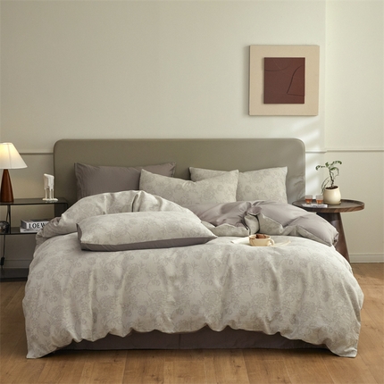 91家纺网 家纺一手货源 找家纺 （总）慕色家纺 2024新款A类全棉色织提花四件套系列