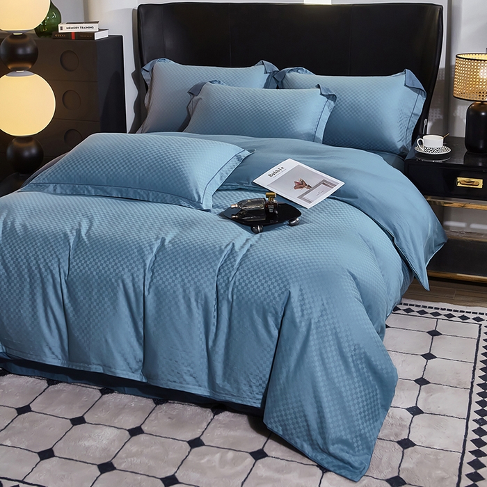 91家纺网 家纺一手货源 找家纺 （总）雲归梦 2024新款全棉提花活性高支密轻奢四件套