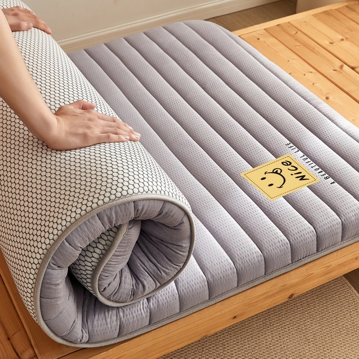 91家纺网 家纺一手货源 找家纺 卡派 2024新款泡泡棉抗压纤维棉-学生床垫 阳光—灰