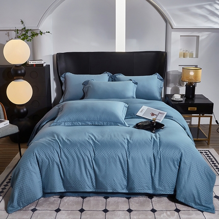 （总）雲归梦 2024新款全棉提花活性高支密轻奢四件套