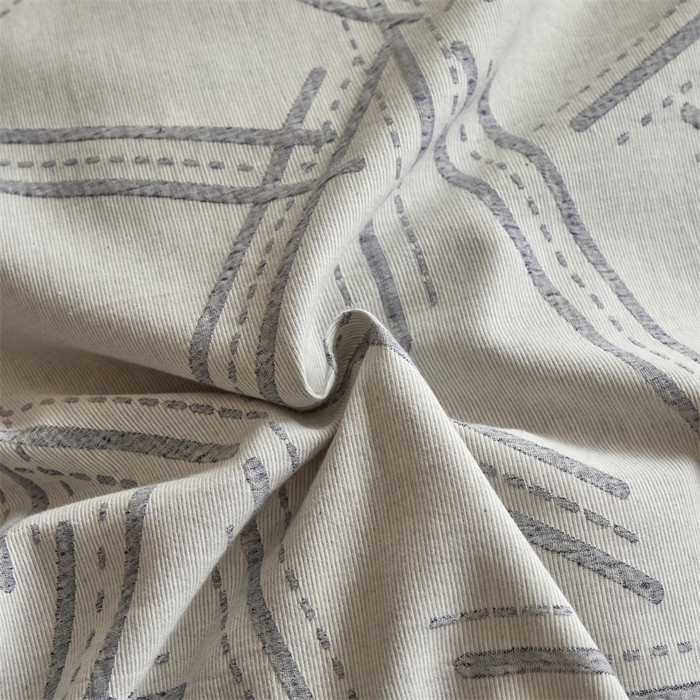 91家纺网 家纺一手货源 找家纺 慕色家纺 2024新款A类全棉色织提花四件套系列 静谧-宾利蓝