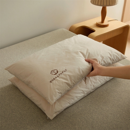 91家纺网 家纺一手货源 找家纺 （总） 2024新款A类100支里外全棉包检测母婴级绣花万针刺绣酒店枕头枕芯家用健康环保
