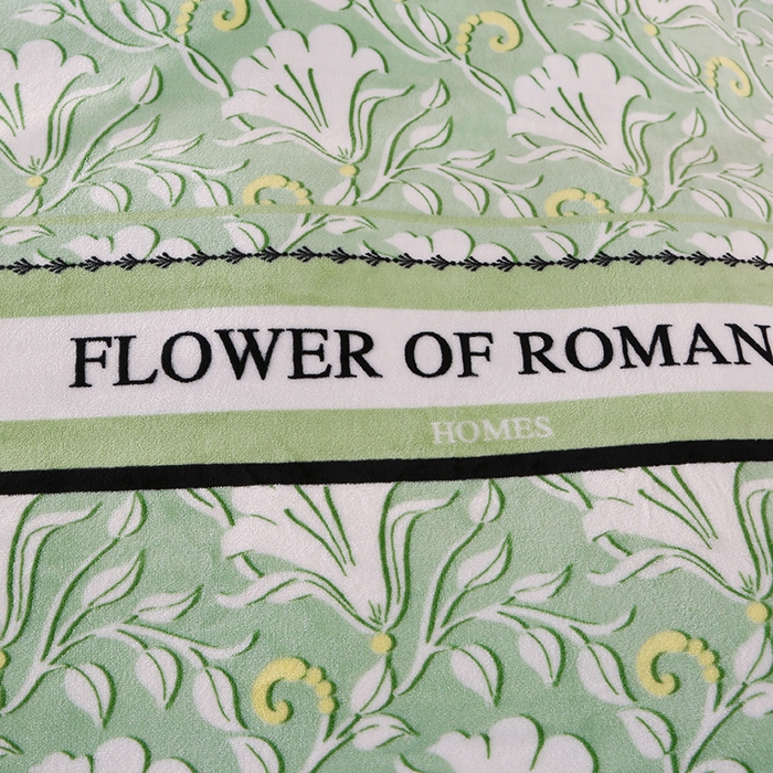 91家纺网 家纺一手货源 找家纺 望淮 2025新款230g印花金貂绒牛奶绒四件套 温柔轻语