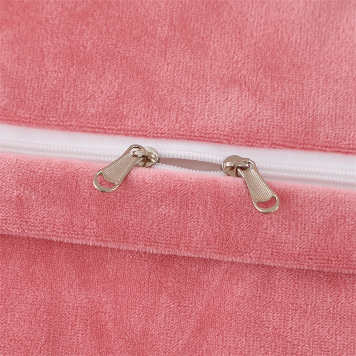 91家纺网 家纺一手货源 找家纺 优姿家纺 2024新品宝宝绒11斤夹棉床盖保暖四件套 今生有约-少女粉