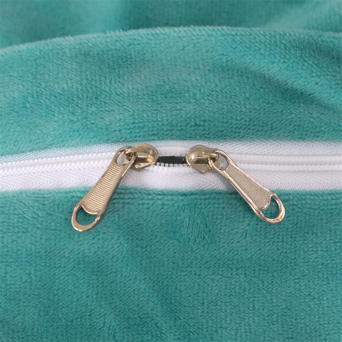 91家纺网 家纺一手货源 找家纺 优姿家纺 2024新品宝宝绒11斤夹棉床盖保暖四件套 今生有约-湖蓝