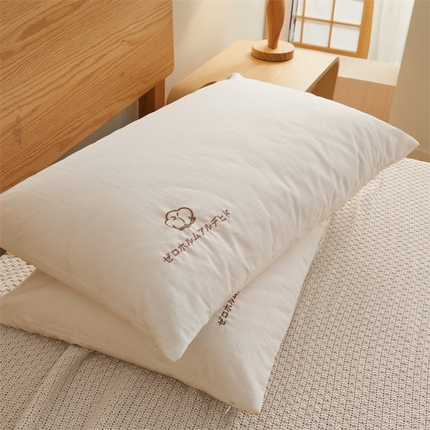 91家纺网 家纺一手货源 找家纺 （总） 2024新款A类100支里外全棉包检测母婴级绣花万针刺绣酒店枕头枕芯家用健康环保