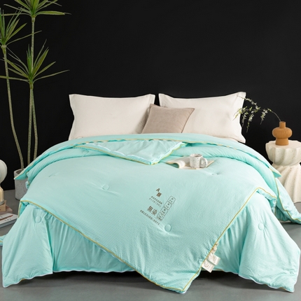 91家纺网 家纺一手货源 找家纺 2024新款子母被冬被A类水洗无染华夫格大豆子母被加厚冬被双胎被春秋被拉链款二合一单人双人大豆被