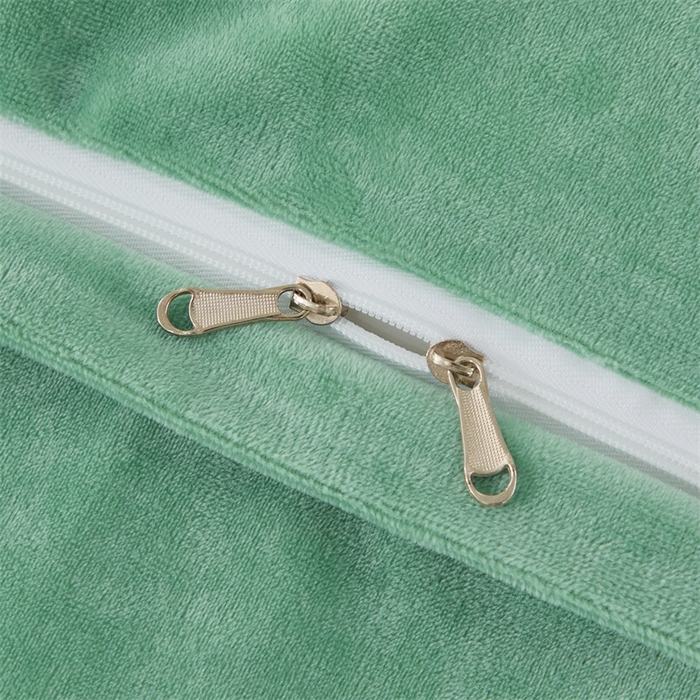 91家纺网 家纺一手货源 找家纺 优姿家纺 2024新品宝宝绒11斤夹棉床盖保暖四件套 今生有约-果绿