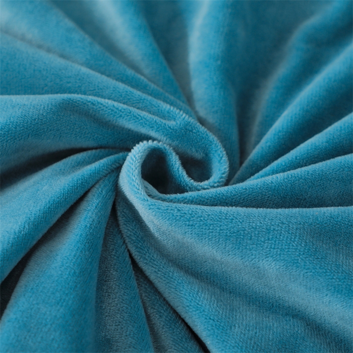 91家纺网 家纺一手货源 找家纺 优姿家纺 2024新品宝宝绒11斤夹棉床盖保暖四件套 铃兰花-宝石蓝