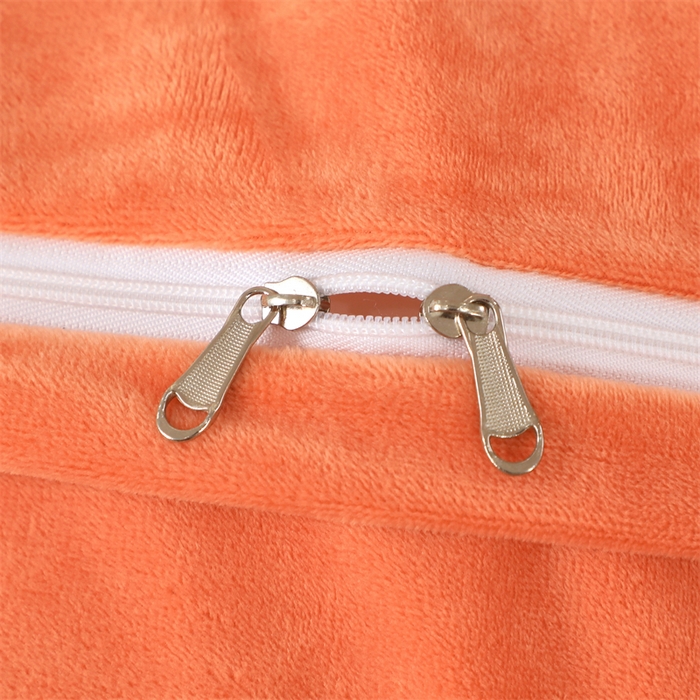 91家纺网 家纺一手货源 找家纺 优姿家纺 2024新品宝宝绒11斤夹棉床盖保暖四件套 今生有约-橙色