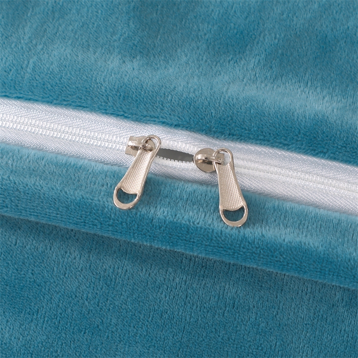 91家纺网 家纺一手货源 找家纺 优姿家纺 2024新品宝宝绒11斤夹棉床盖保暖四件套 小资生活-宝石蓝