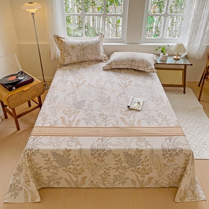 91家纺网 家纺一手货源 找家纺 （总）卡普家居 2025新款全棉磨毛加厚四件套系列-单床单