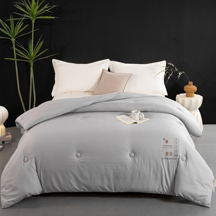 91家纺网 家纺一手货源 找家纺 2024新款子母被冬被A类水洗无染华夫格大豆子母被加厚冬被双胎被春秋被拉链款二合一单人双人大豆被