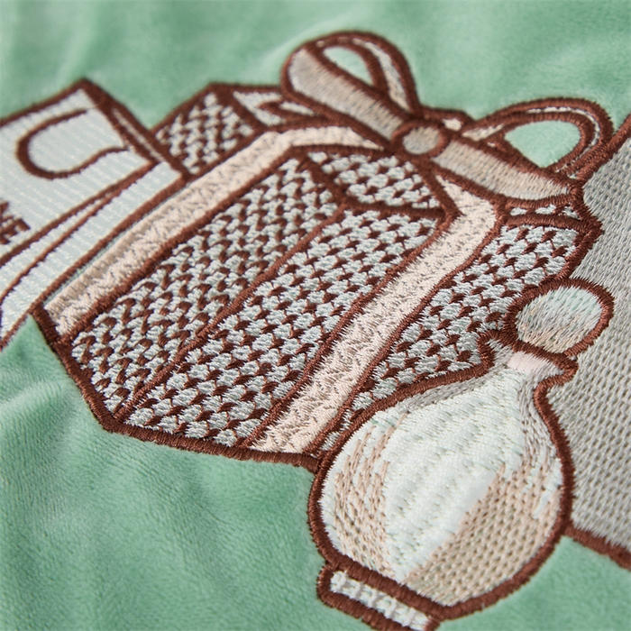 91家纺网 家纺一手货源 找家纺 优姿家纺 2024新品宝宝绒11斤夹棉床盖保暖四件套 小资生活-果绿