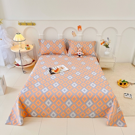 91家纺网 家纺一手货源 找家纺 （总）卡普家居 2025新款全棉磨毛加厚四件套系列-单床单