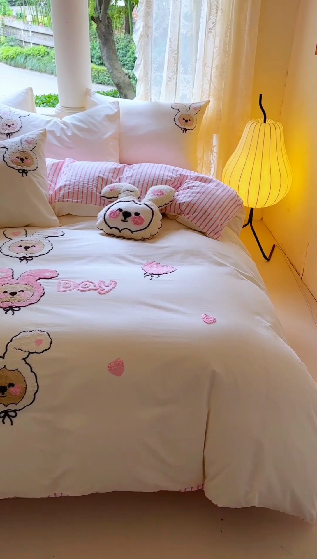 91家纺网 家纺一手货源 找家纺 （总）红番天家居馆 2025新款A类全棉水洗棉毛巾绣四件套-小美洋