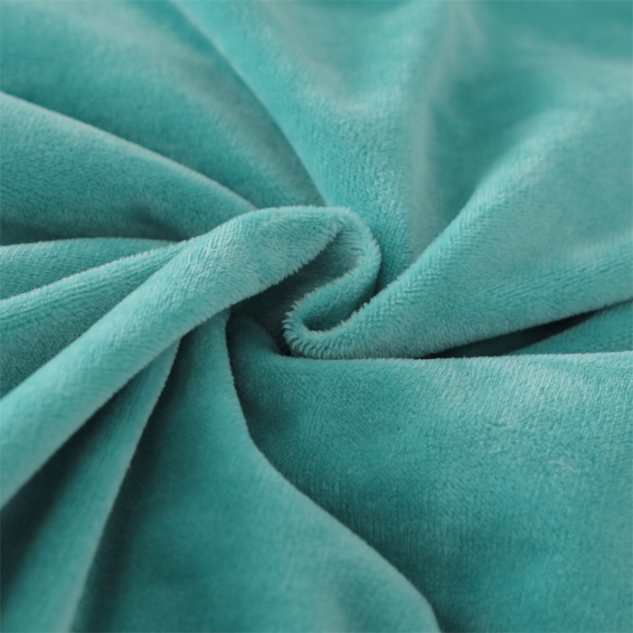 91家纺网 家纺一手货源 找家纺 优姿家纺 2024新品宝宝绒11斤夹棉床盖保暖四件套 铃兰花-湖蓝