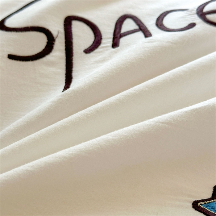 91家纺网 家纺一手货源 找家纺 （总）红番天家居馆 2025新款A类全棉水洗棉贴布绣四件套-太空行