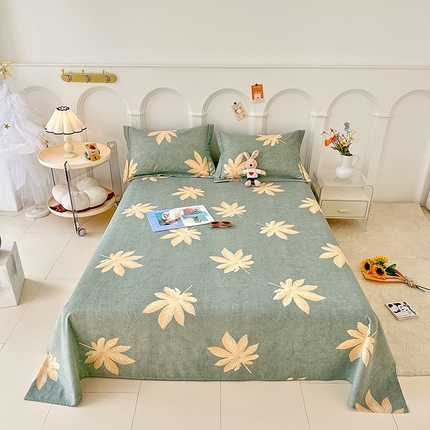 91家纺网 家纺一手货源 找家纺 （总）卡普家居 2025新款全棉磨毛加厚四件套系列-单床单