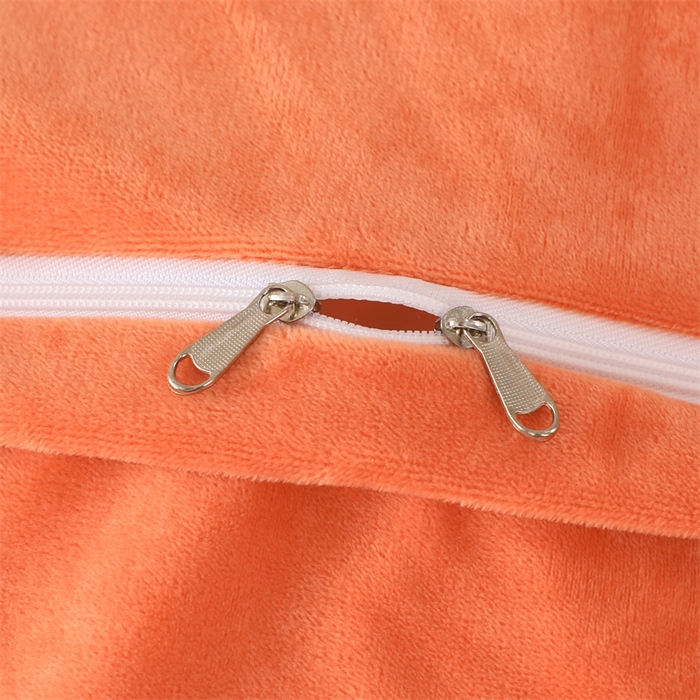 91家纺网 家纺一手货源 找家纺 优姿家纺 2024新品宝宝绒11斤夹棉床盖保暖四件套 小资生活-橙色