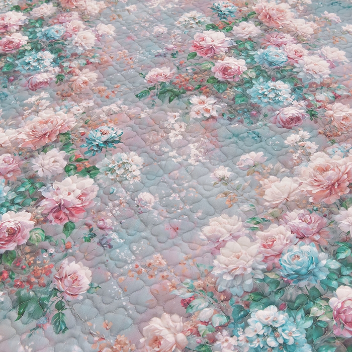 91家纺网 家纺一手货源 找家纺 家之硕家纺 2024秋冬新款鹿锦棉夹棉床裙印花床裙单件 爱丽丝