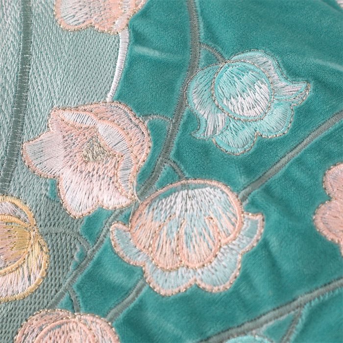 91家纺网 家纺一手货源 找家纺 优姿家纺 2024新品宝宝绒11斤夹棉床盖保暖四件套 铃兰花-湖蓝