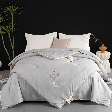 91家纺网 家纺一手货源 找家纺 2024新款子母被冬被A类水洗无染华夫格大豆子母被加厚冬被双胎被春秋被拉链款二合一单人双人大豆被