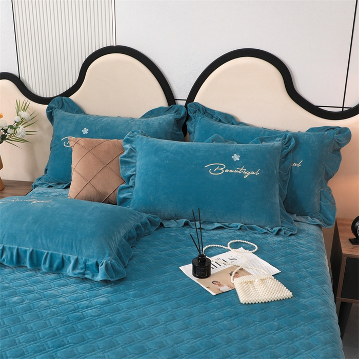 91家纺网 家纺一手货源 找家纺 （总）优姿家纺 2024新品宝宝绒11斤夹棉床盖保暖四件套