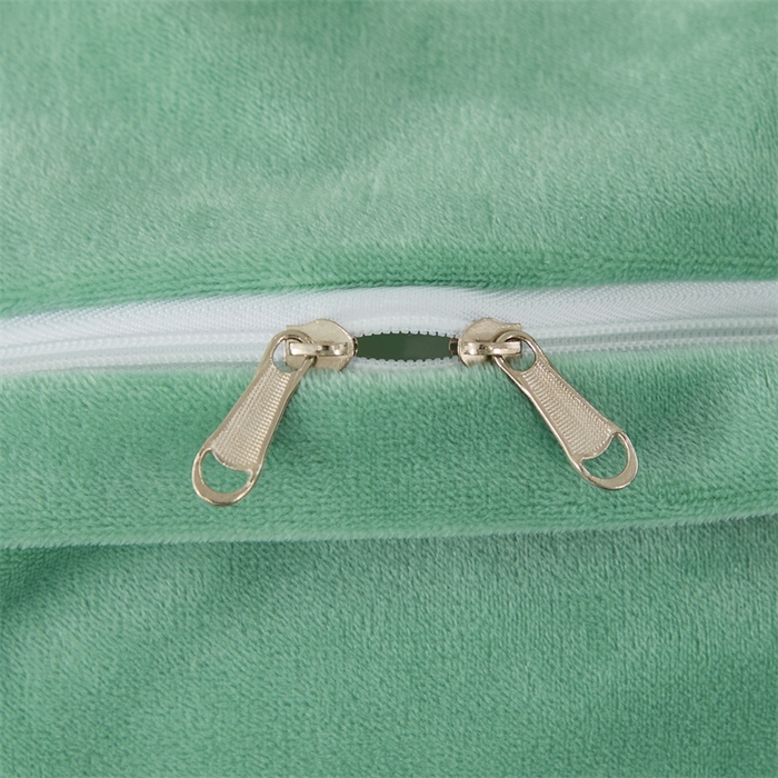 91家纺网 家纺一手货源 找家纺 优姿家纺 2024新品宝宝绒11斤夹棉床盖保暖四件套 小资生活-果绿