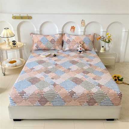 91家纺网 家纺一手货源 找家纺 （总）卡普家居 2025新款磨毛印花单床笠系列