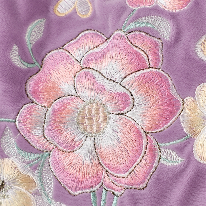 91家纺网 家纺一手货源 找家纺 优姿家纺 2024新品宝宝绒11斤夹棉床盖保暖四件套 今生有约-优雅紫