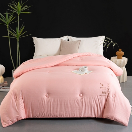 91家纺网 家纺一手货源 找家纺 2024新款子母被冬被A类水洗无染华夫格大豆子母被加厚冬被双胎被春秋被拉链款二合一单人双人大豆被