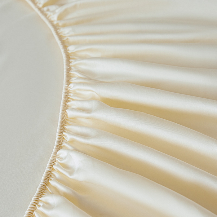 91家纺网 家纺一手货源 找家纺 瑞驰家纺 2024新款长绒棉单品床笠春华系列 贵族白