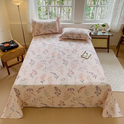 91家纺网 家纺一手货源 找家纺 （总）卡普家居 2025新款全棉磨毛加厚四件套系列-单床单