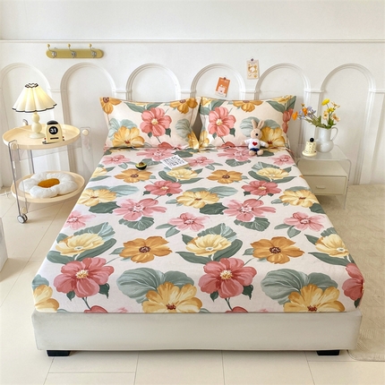 91家纺网 家纺一手货源 找家纺 （总）卡普家居 2025新款磨毛印花单床笠系列