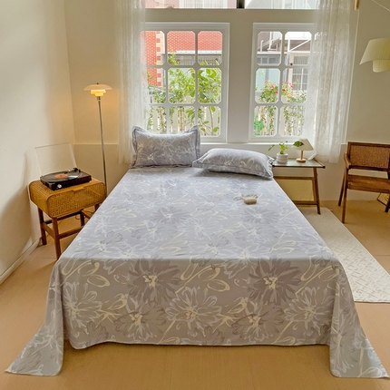 91家纺网 家纺一手货源 找家纺 （总）卡普二店 2024新款全棉磨毛加厚四件套系列-单床单